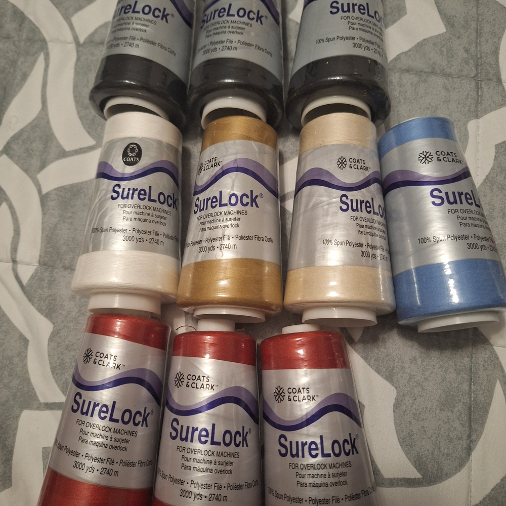 Coats & Clark SureLock Thread Spools - Multi Color Pack